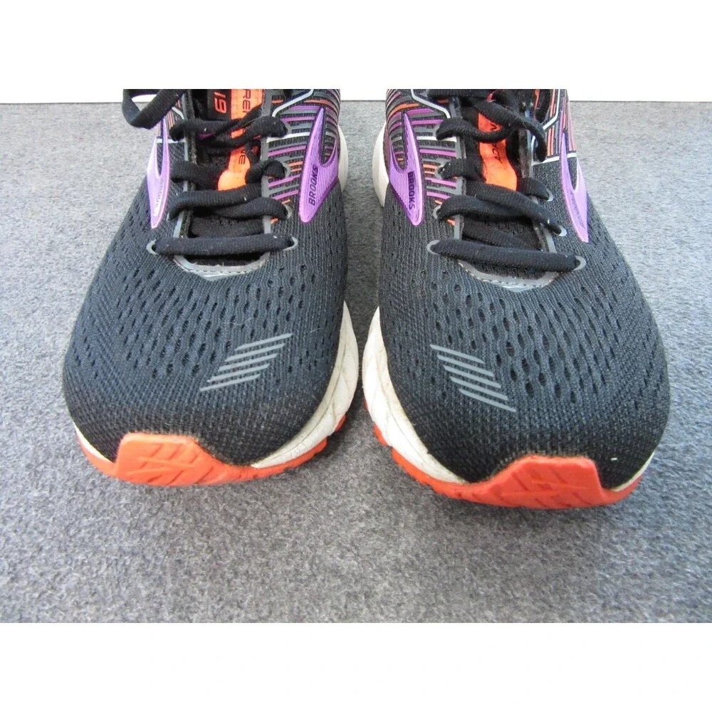 Brooks Adrenaline GTS 19 Women's Sz. 7.5 Black Purple Running Shoes 1202841B080